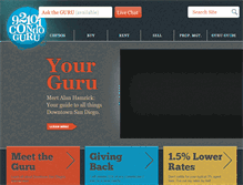 Tablet Screenshot of 92101condoguru.com